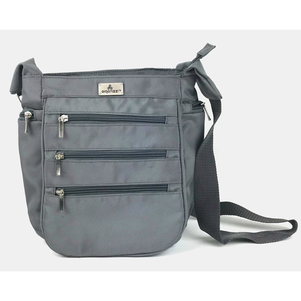 Organizzi Crossbody Daybag Travel RFID Zipper Organization Handbag Bag Purse